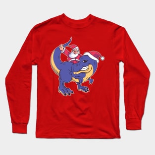 Santa Rex Graphic Tee Long Sleeve T-Shirt